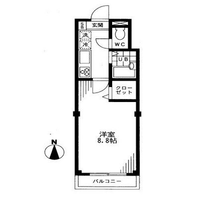 東京都練馬区豊玉上２丁目 賃貸マンション 1K