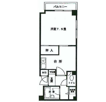 東京都江東区古石場２丁目 賃貸マンション 1R