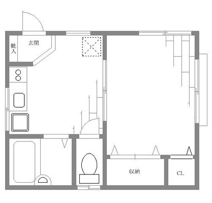 大江戸線 アパート 1DK