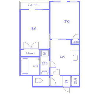 東京都新宿区西落合１丁目 賃貸マンション 2DK