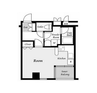 東京都港区麻布十番３丁目 賃貸マンション 1R