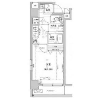 東京都中央区佃３丁目 賃貸マンション 1K