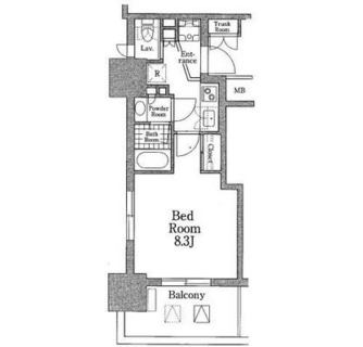 東京都江東区門前仲町１丁目 賃貸マンション 1K