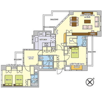 東京都港区麻布永坂町 賃貸マンション 2LDK