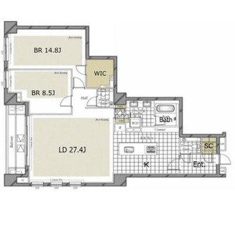 東京都港区赤坂６丁目 賃貸マンション 2LDK