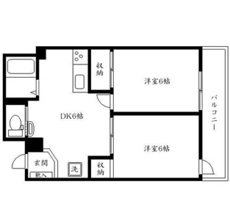 東京都江東区富岡２丁目 賃貸マンション 2DK